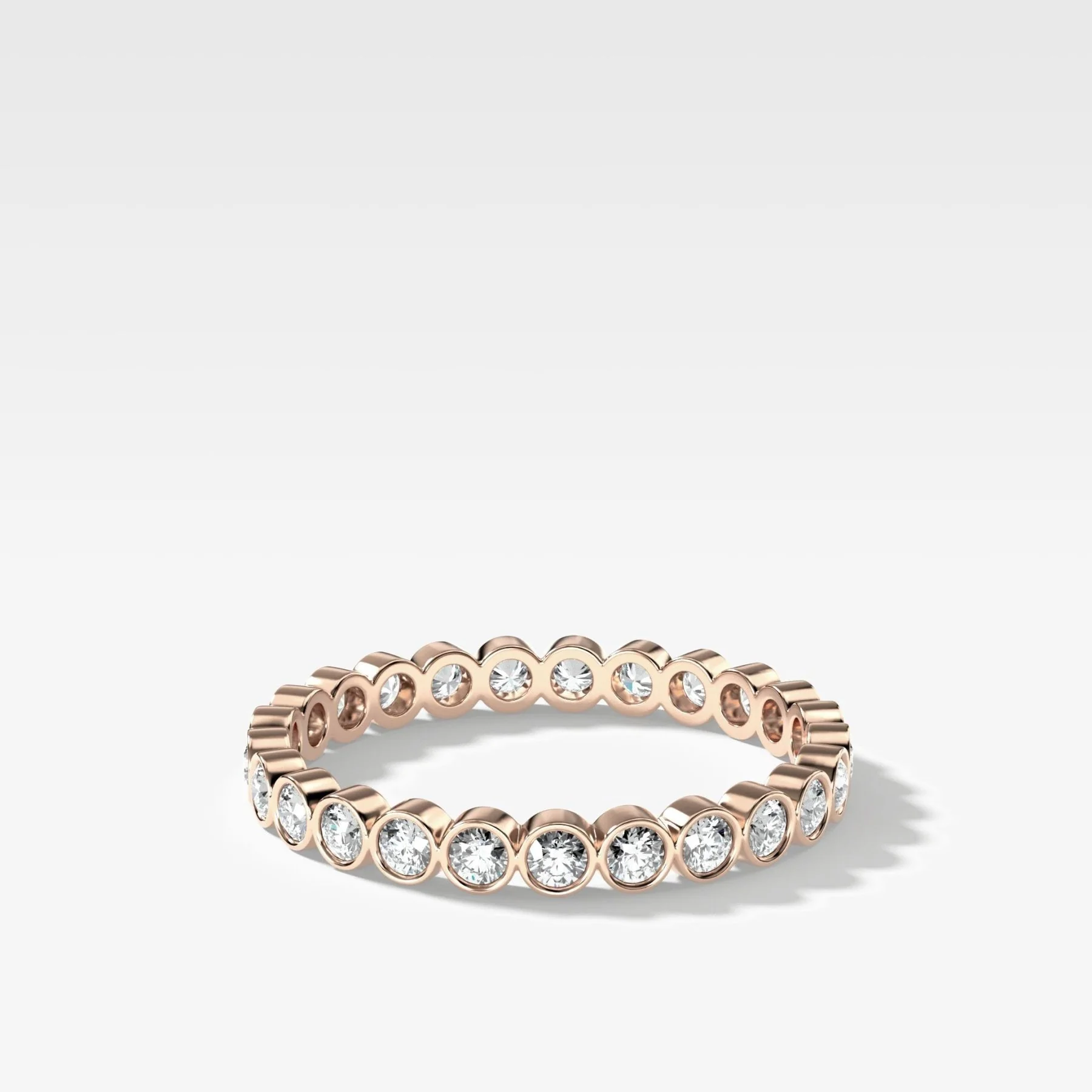 Baby Bezel Eternity Band with Rounds - Image 5