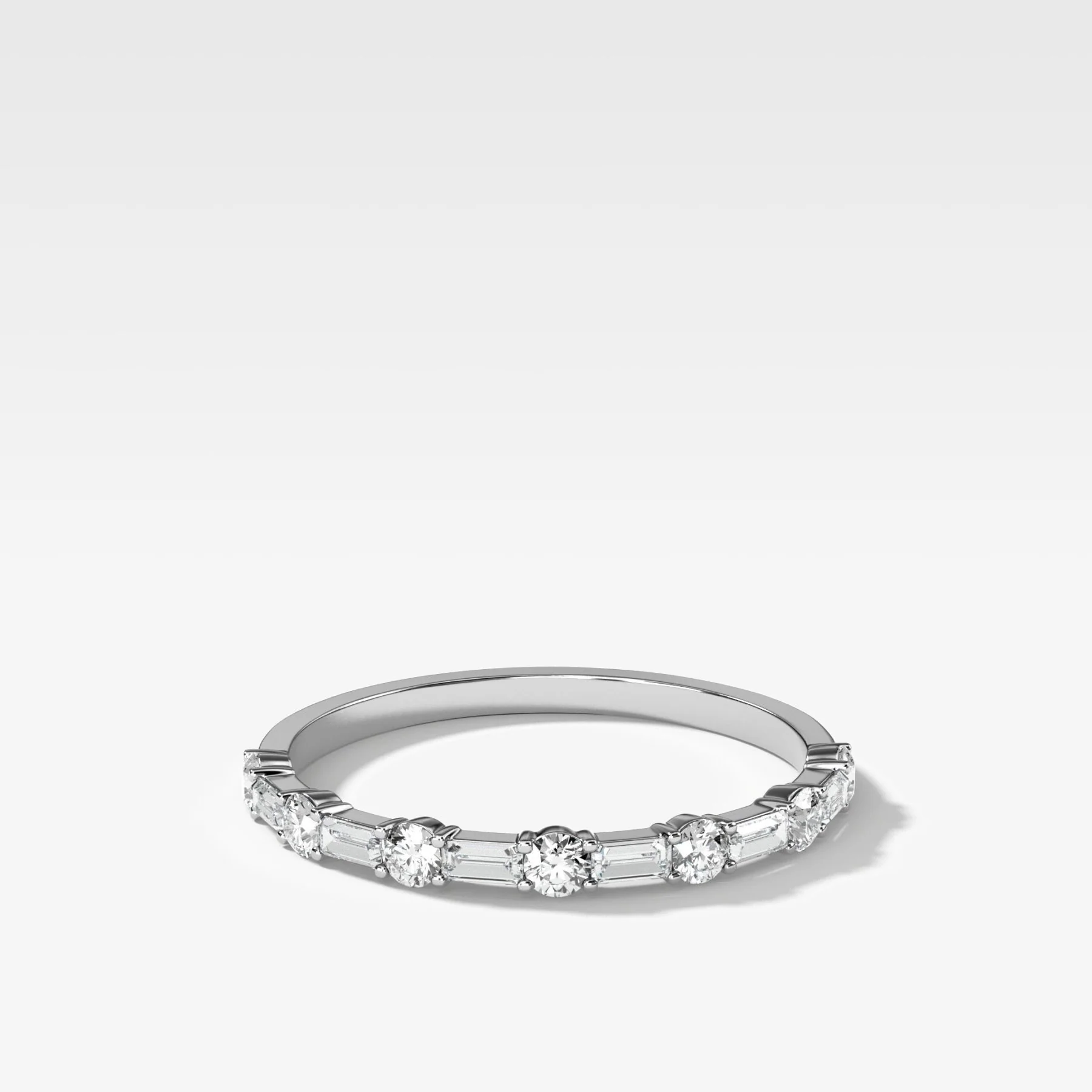Scorpio Baguette Diamond Wedding Band - Image 3