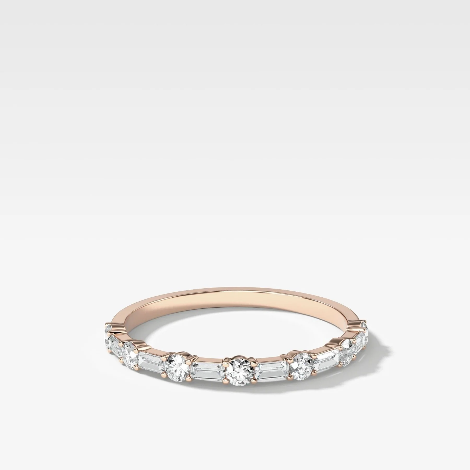 Scorpio Baguette Diamond Wedding Band - Image 4
