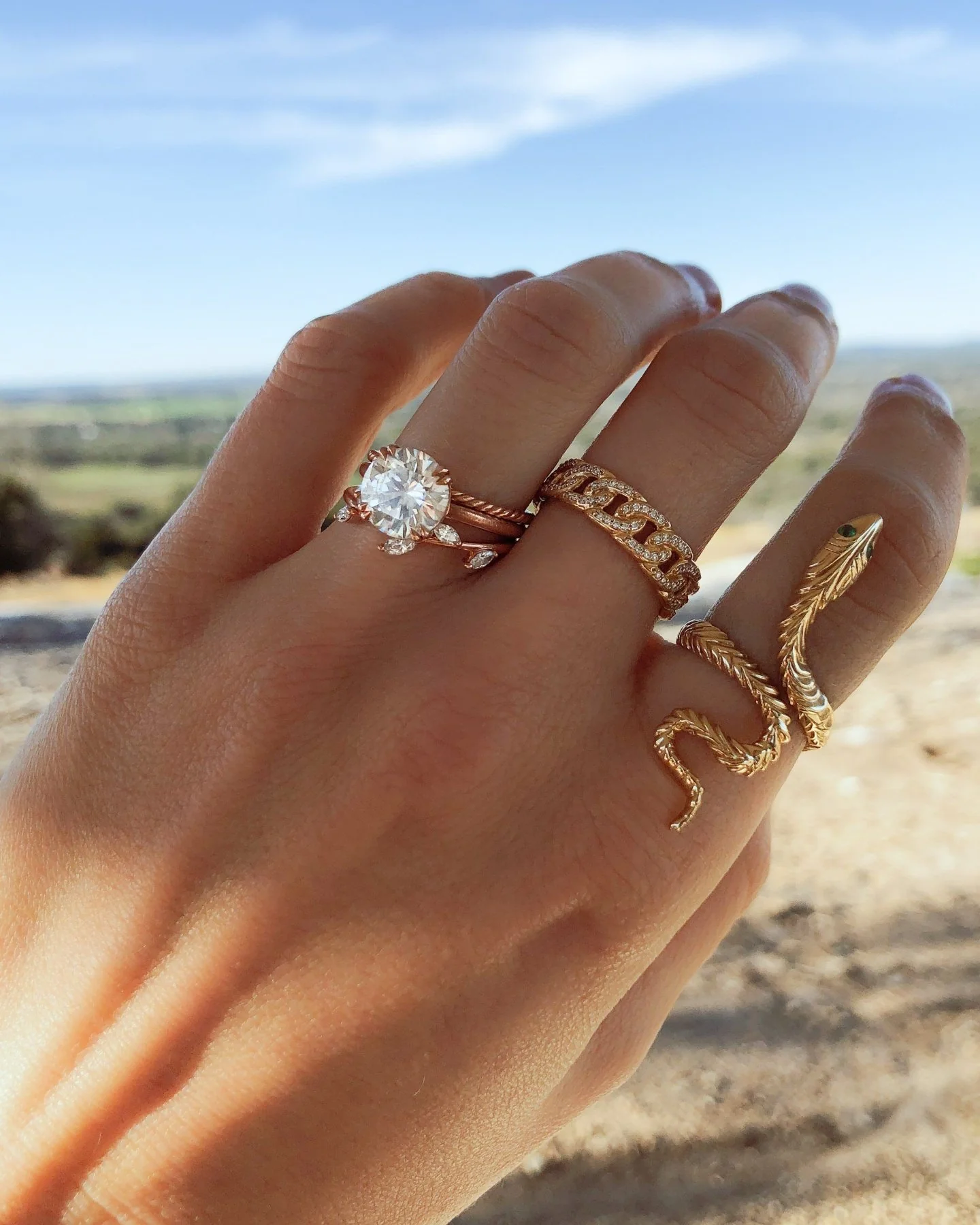 Signature Cathedral Solitaire Engagement Ring With Round Cut Diamond - Image 6
