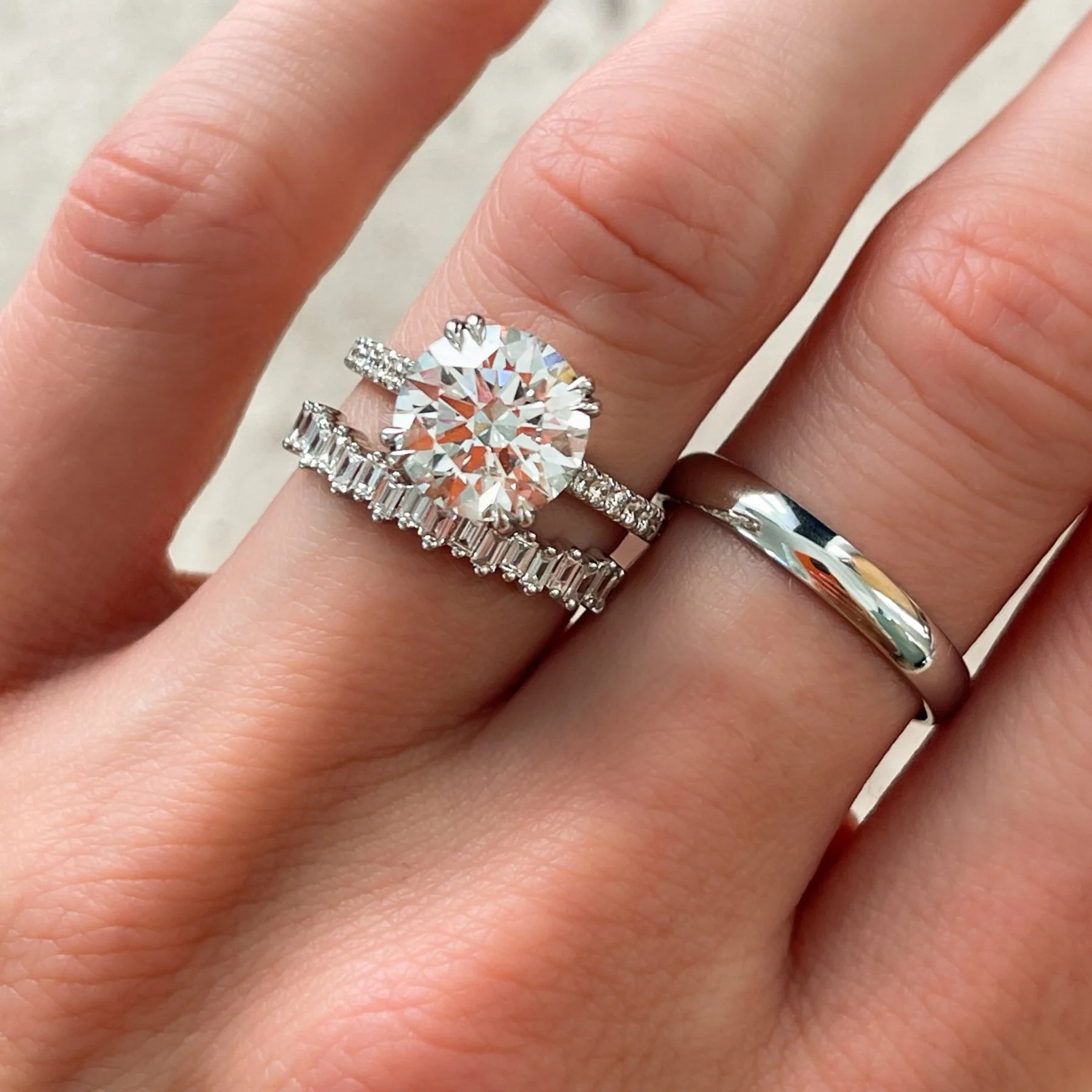 Signature Pavé Engagement Ring With Round Cut Diamond - Image 3