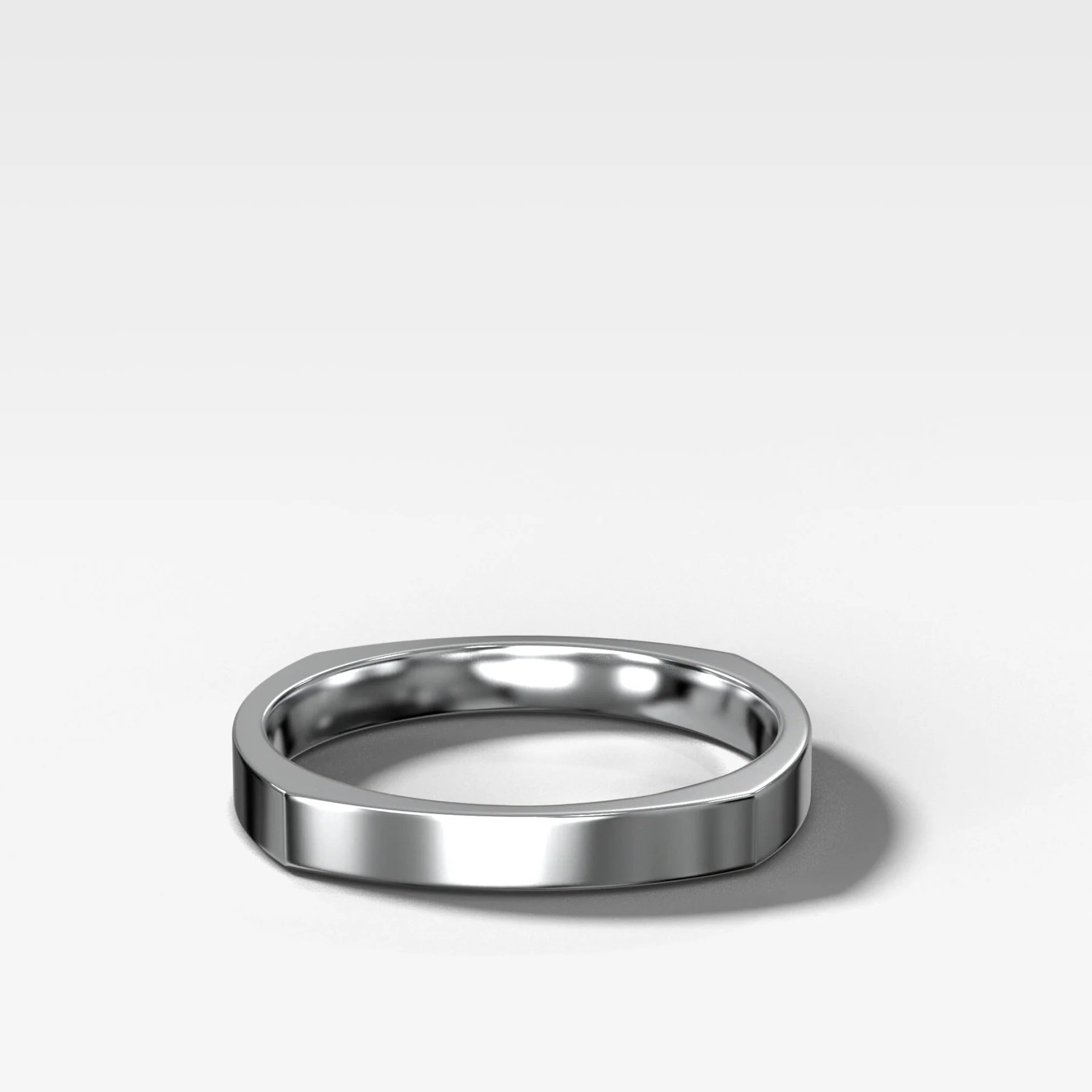 Square Wedding Band 2.5mm - Image 4
