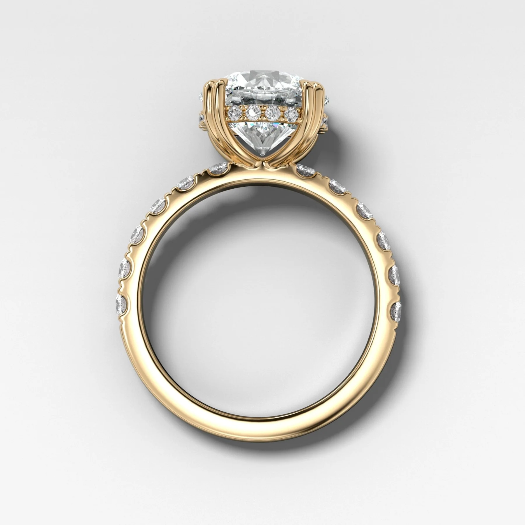 Zenith Engagement Ring With Round Cut Diamond - Image 2