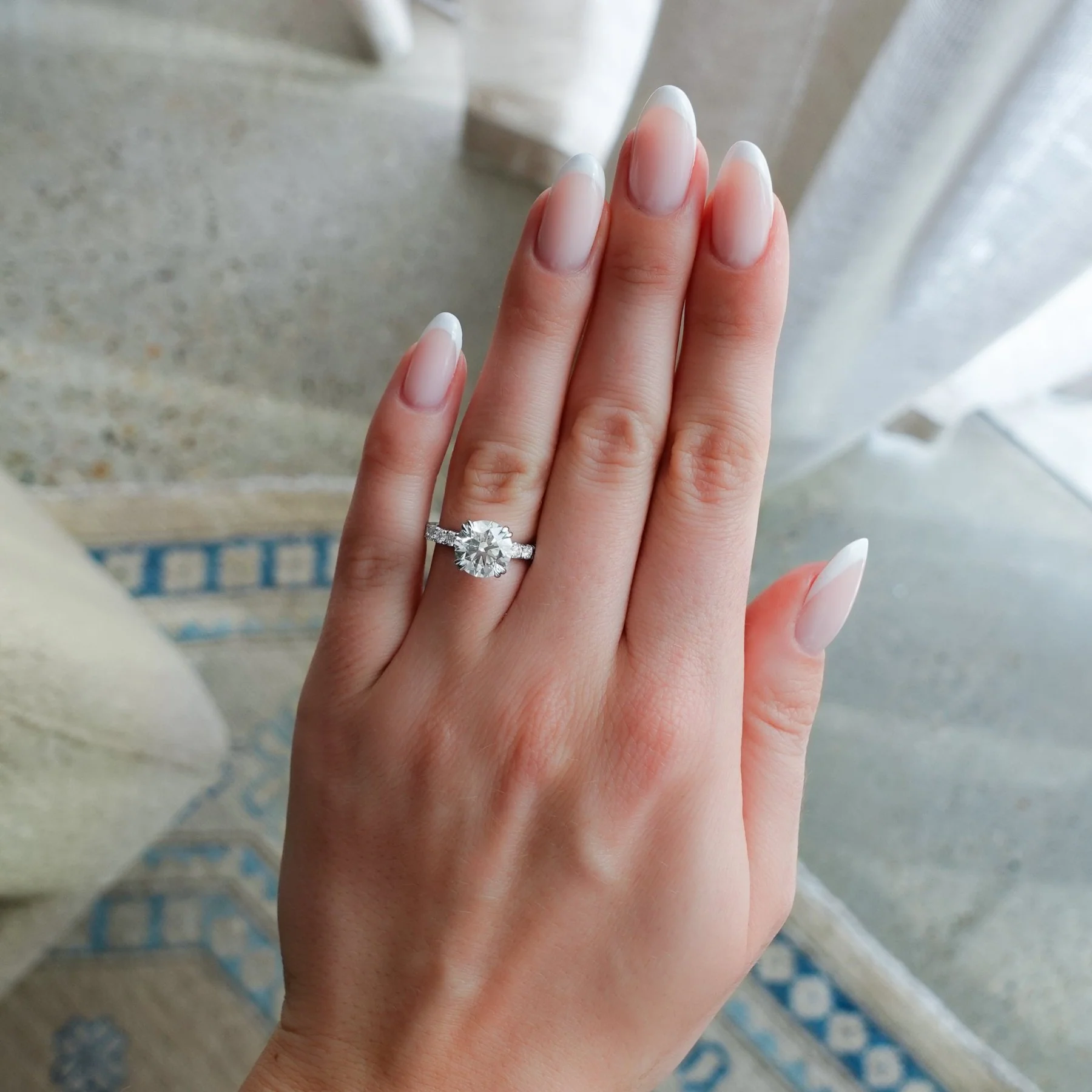 Zenith Engagement Ring With Lab Grown 2.90ct Round Cut Diamond - Image 3
