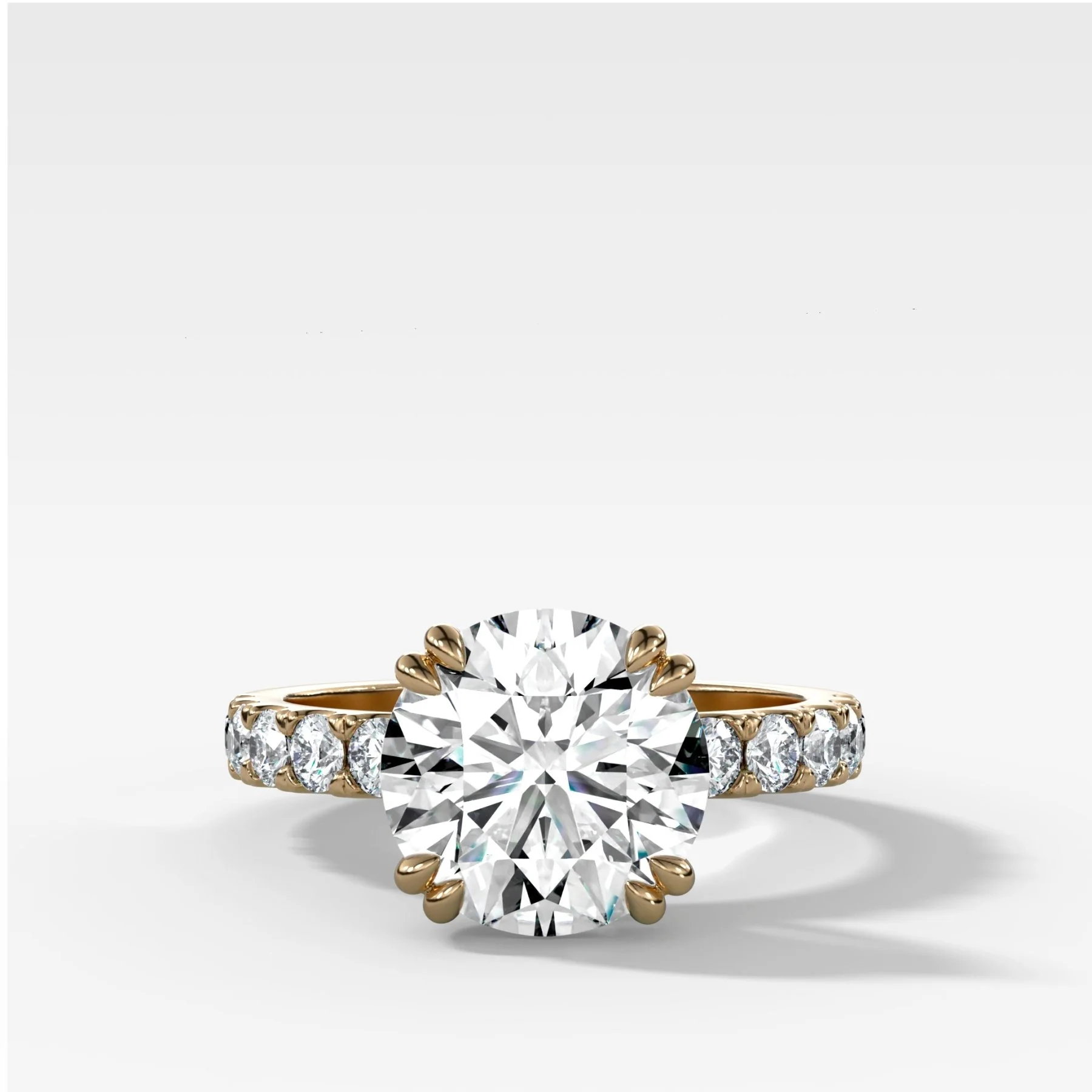 Zenith Engagement Ring With Round Cut Diamond