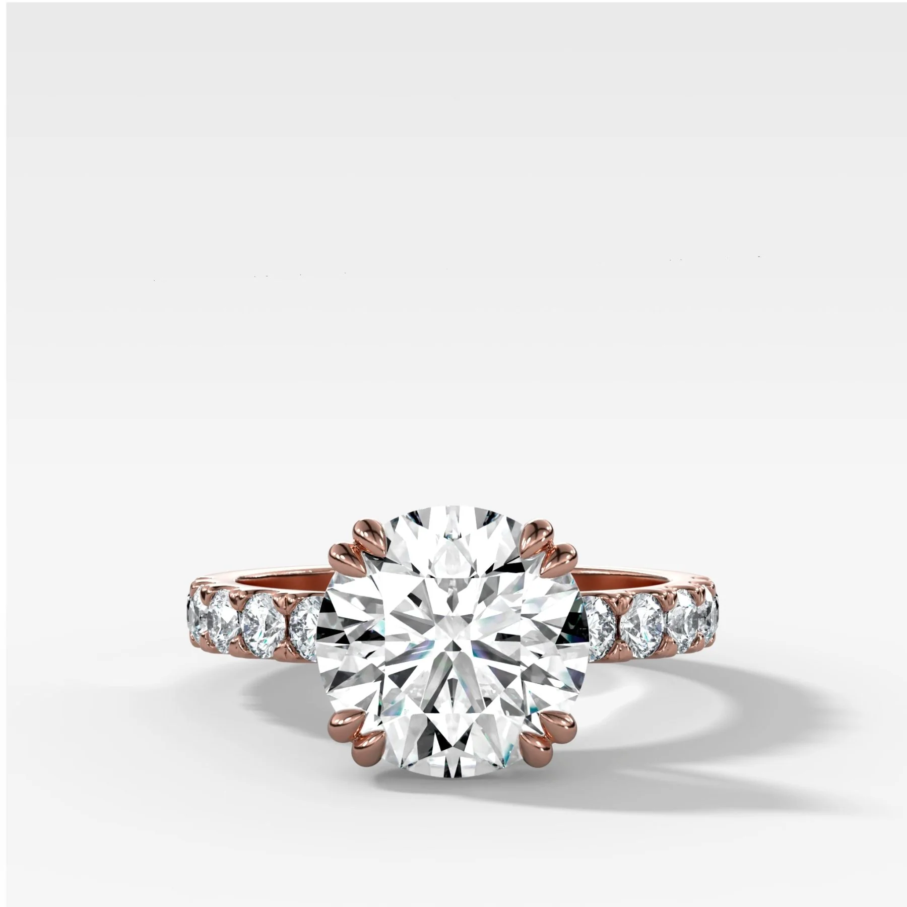Zenith Engagement Ring With Round Cut Diamond - Image 5