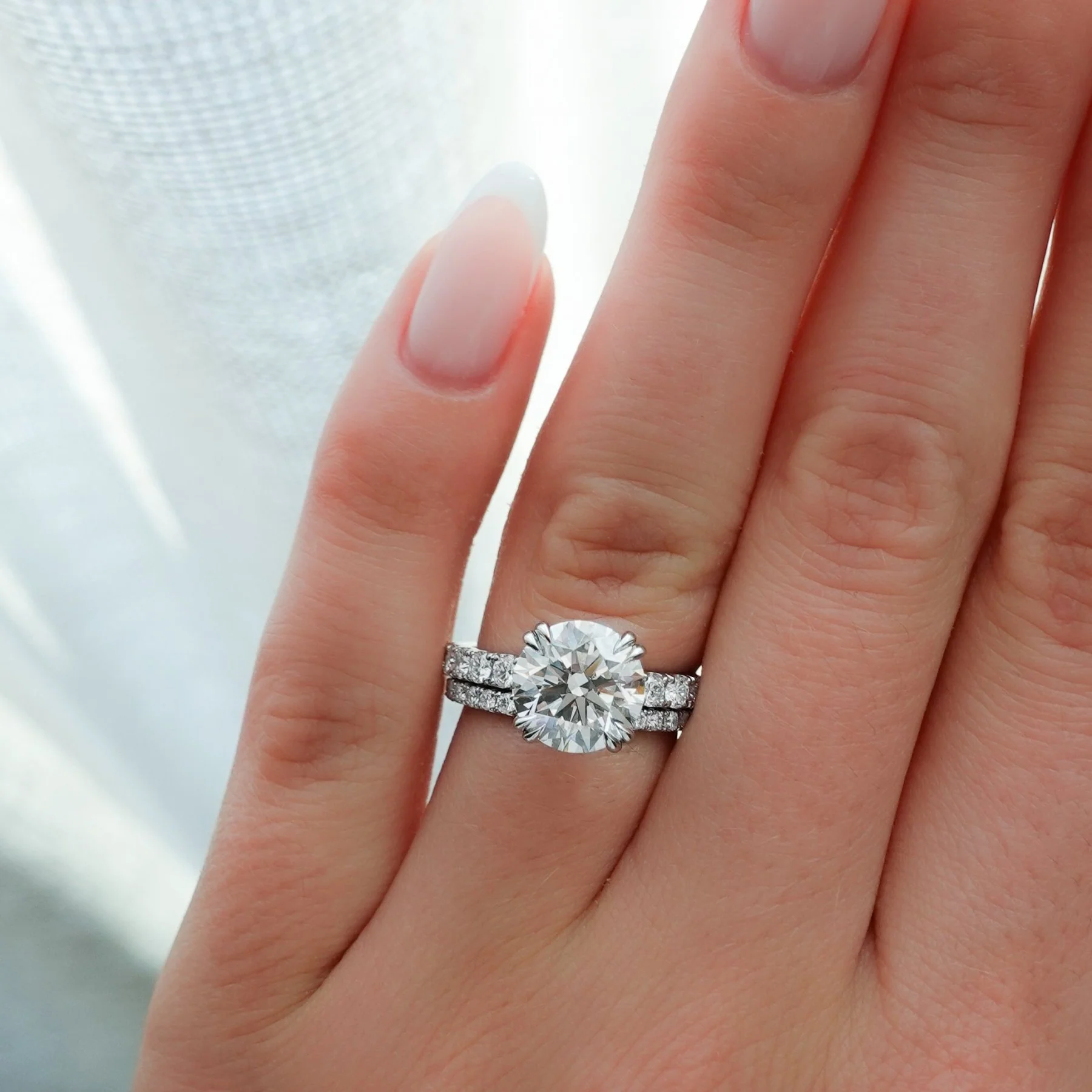 Zenith Engagement Ring With Round Cut Diamond - Image 6