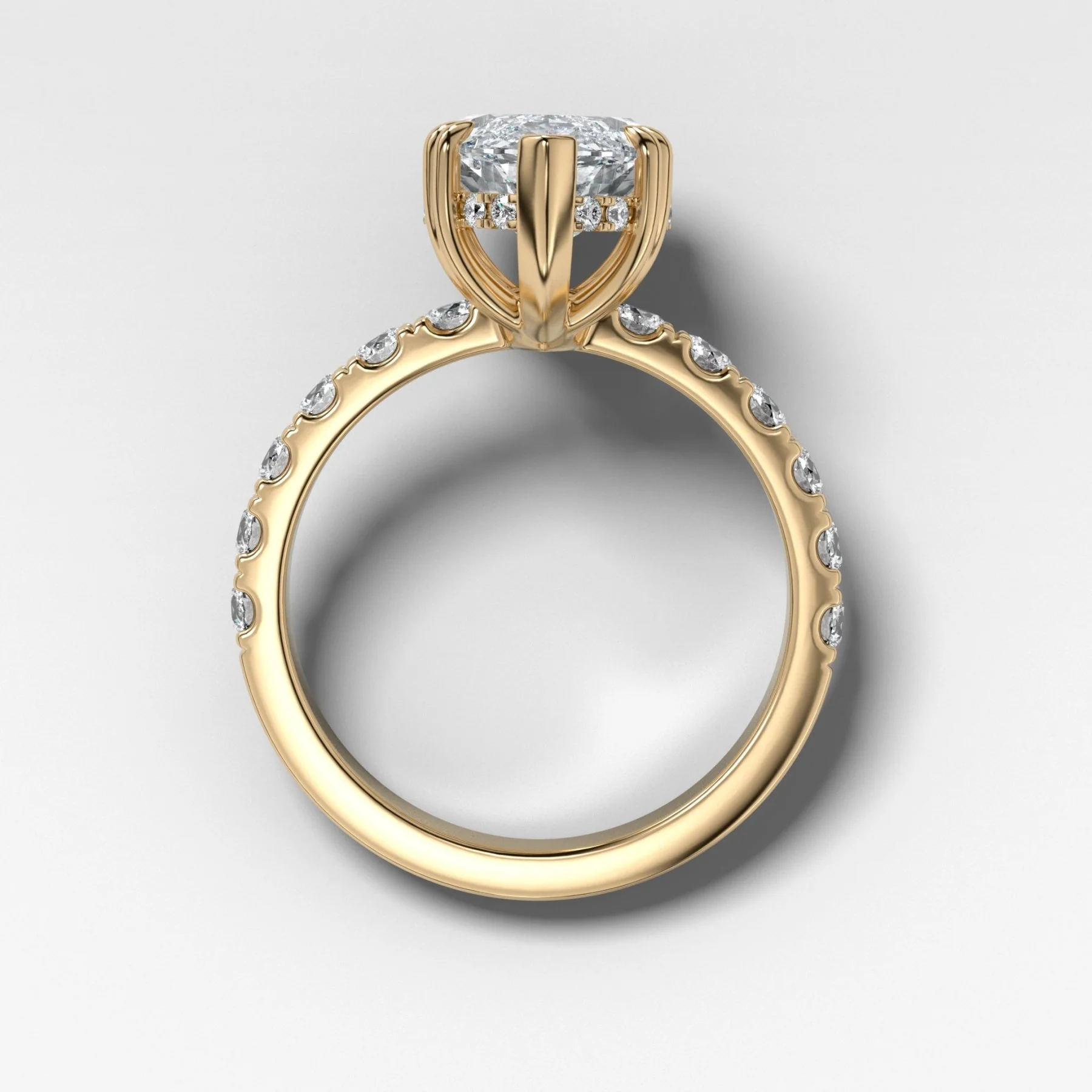 Zenith Engagement Ring With Marquise Cut Diamond - Image 2