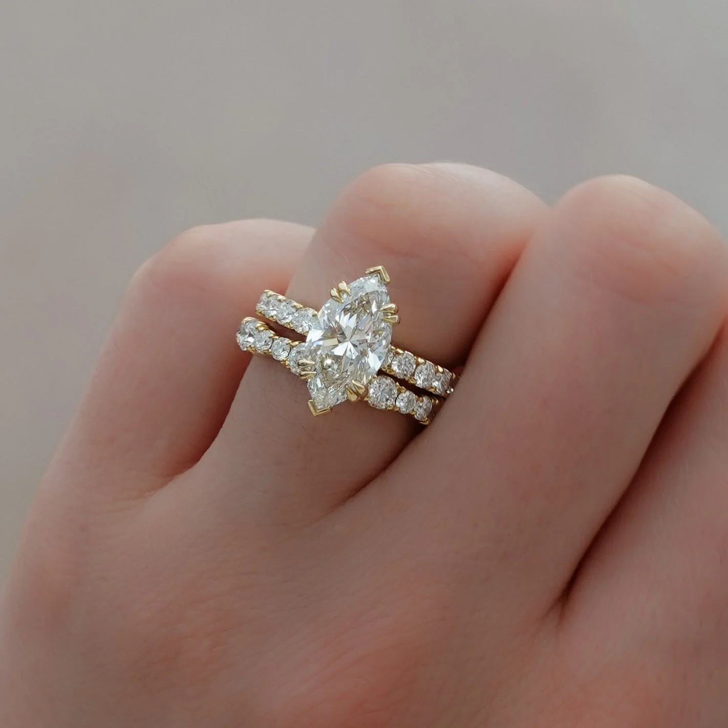 Zenith Engagement Ring With Marquise Cut Diamond - Image 7