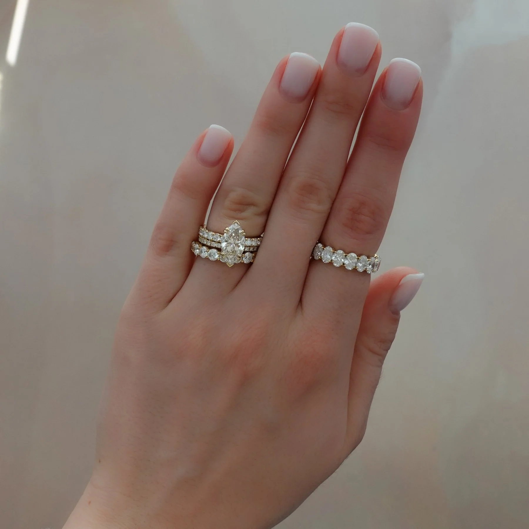 Zenith Engagement Ring With Marquise Cut Diamond - Image 8