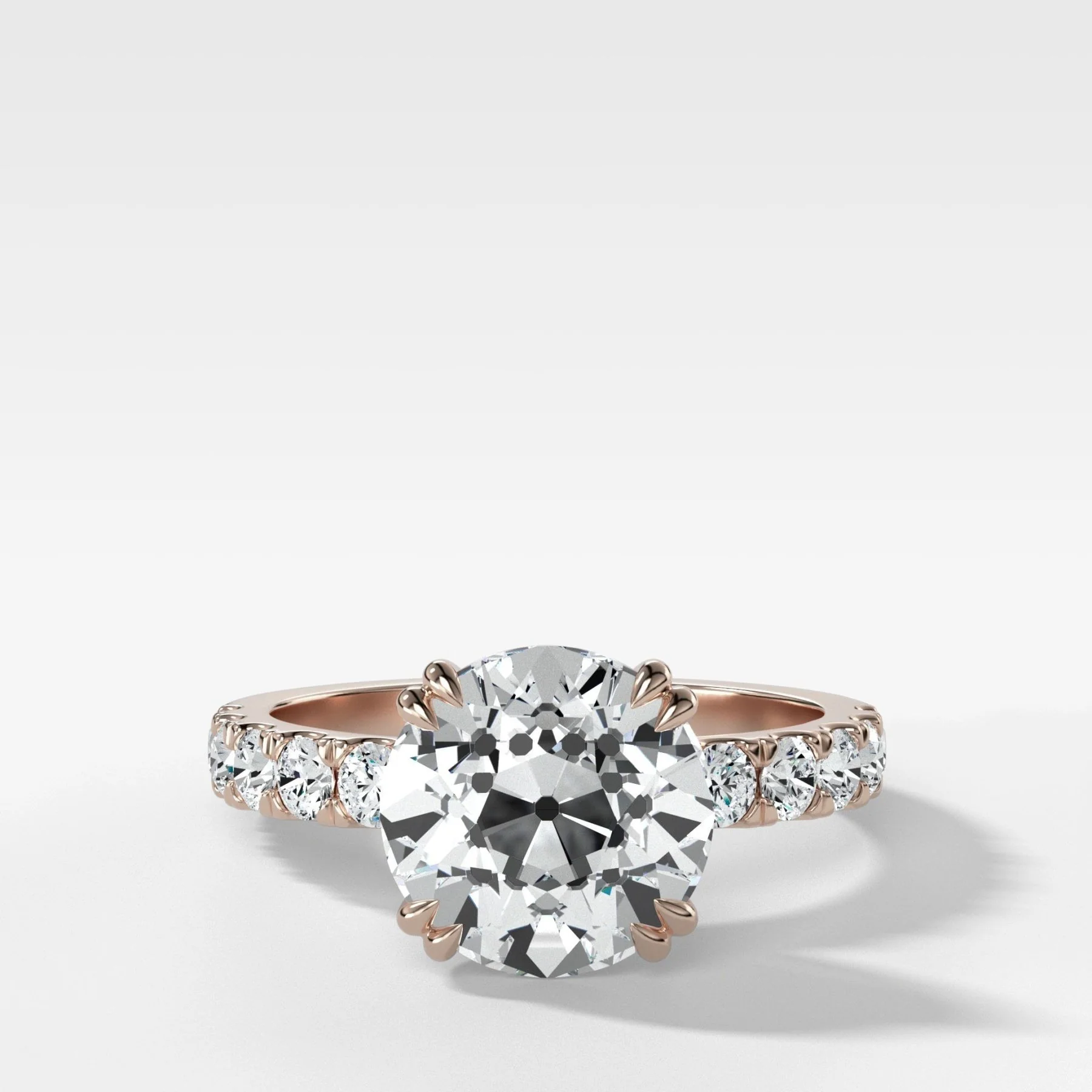 Zenith Engagement Ring With Old Euro Cut Diamond - Image 4