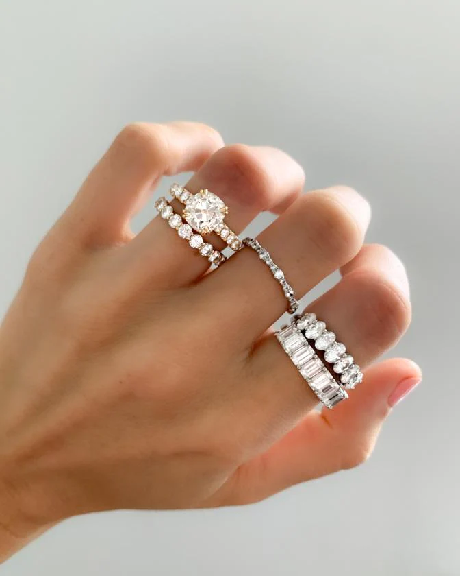 Zenith Engagement Ring With Old Mine Cut Diamond - Image 7