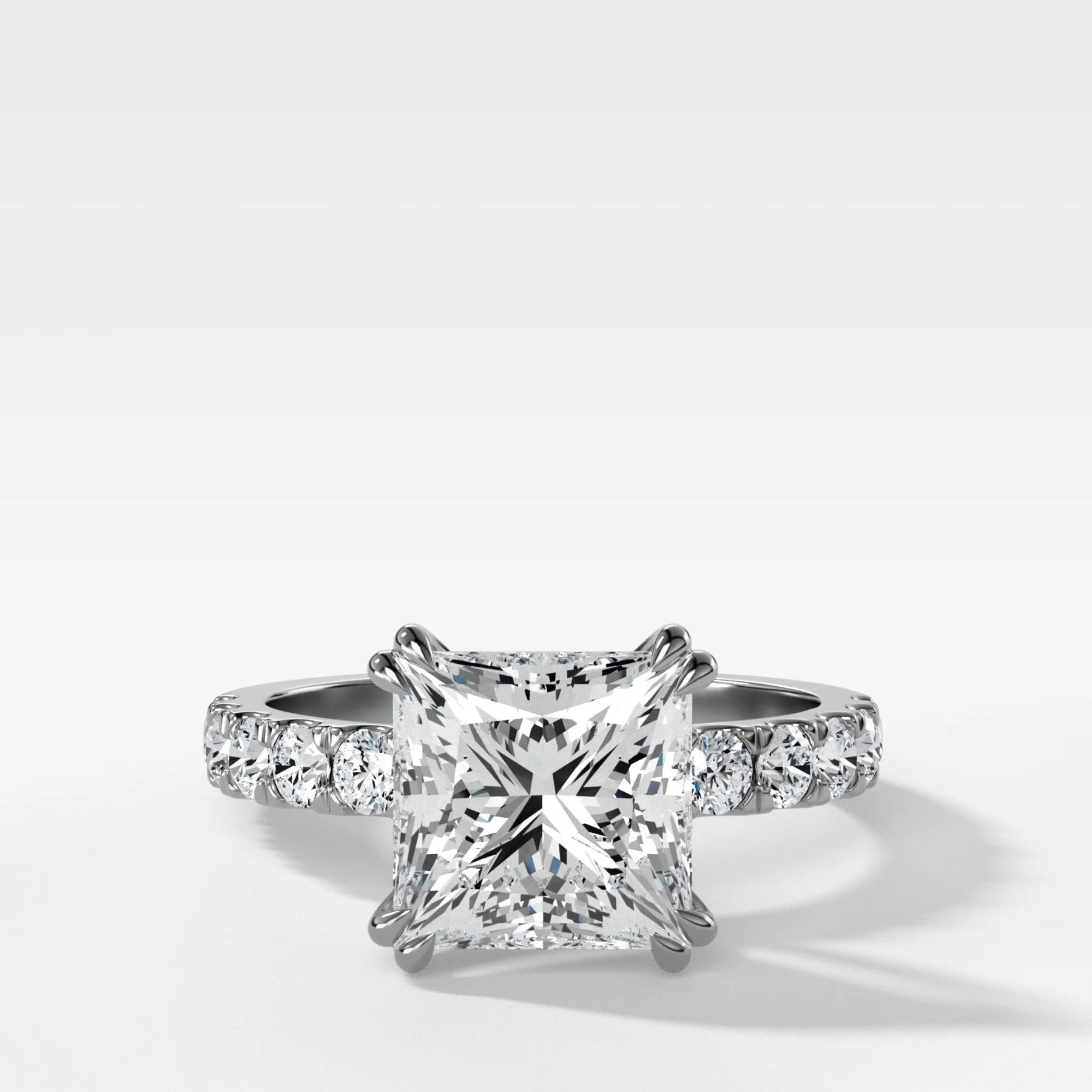 Zenith Engagement Ring With Princess Cut Diamond - Image 3