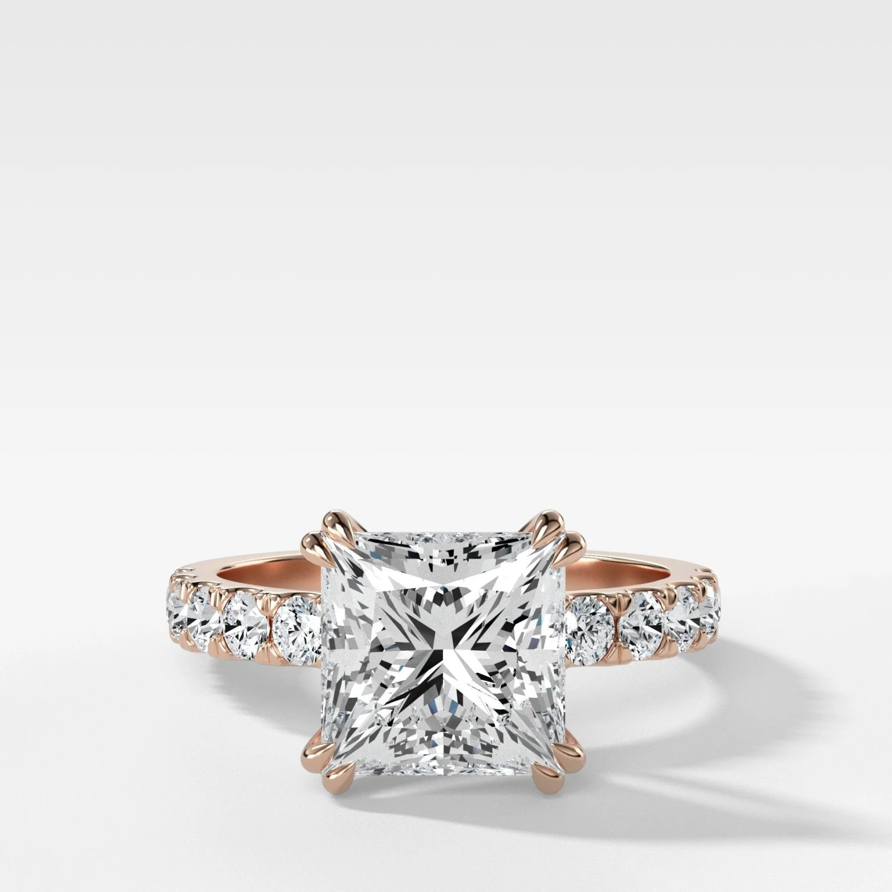 Zenith Engagement Ring With Princess Cut Diamond - Image 4